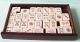 Mah - Jongg - Spiel Aus China Im Dekorativen Kasten Mit 144 Ziegeln – Unbespielt Gefertigt nach 1945 Bild 2