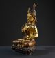 Buddha Vajrasattva.  Ältere / Older Statue.  (tibet,  Bronze,  Gold) Entstehungszeit nach 1945 Bild 1