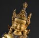 Buddha Vajrasattva.  Ältere / Older Statue.  (tibet,  Bronze,  Gold) Entstehungszeit nach 1945 Bild 5