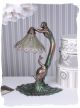 Jugendstil Leuchte Frauenskulptur Mit Pfau Vintage Tischlampe Tischleuchte Antik Gefertigt nach 1945 Bild 1