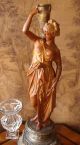 Prunk Figur Vestalin Historismus Skulptur Lampenfuß Petroleumlampe Halter Um1870 Vor 1900 Bild 1