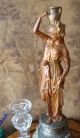 Prunk Figur Vestalin Historismus Skulptur Lampenfuß Petroleumlampe Halter Um1870 Vor 1900 Bild 6