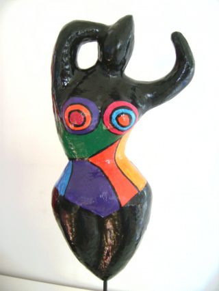 Tolle Große Nana - Hommage An Niki De Saint Phalle - Skulptur - Frau - Deko Bild