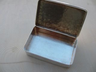 Zigarettenetui,  In Silber 925,  Einzelfertigung,  Gewicht 179 Gramm Bild