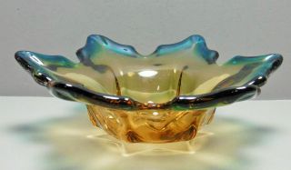 Wunderschöne Murano Glas Schale Zipfelschale Rund Mehrfarbig 22 Cm /75 Bild