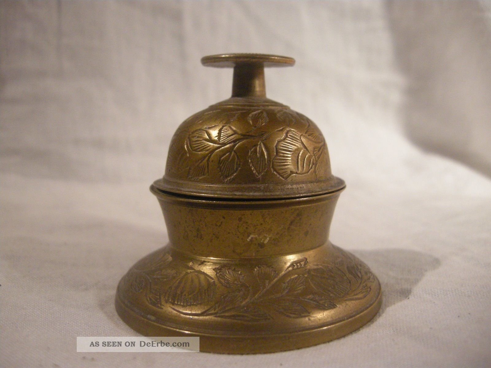 Alte,  Schön Verzierte Tischglocke Aus Indien.  Tempel Glocke. Asiatika: Indien & Himalaya Bild