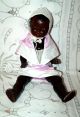 Süsse Schwarze Babypuppe - Puppe Mit Porzellan Kurbelkopf - Armand Marseille Porzellankopfpuppen Bild 3