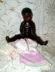 Süsse Schwarze Babypuppe - Puppe Mit Porzellan Kurbelkopf - Armand Marseille Porzellankopfpuppen Bild 6