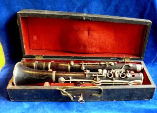 B - Klarinette Im Originalkasten,  Unbekannter Instrumentenbauer,  Vor 1900 Bild