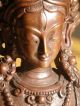 Tara Bronze Statue,  Himalaya,  Nepal,  Sehr Hochwertig Entstehungszeit nach 1945 Bild 7
