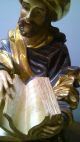 Hl.  Jakobus Sitzend /holzfigur /blattgold /einzelstück / Top (preis=platzhalter) Skulpturen & Kruzifixe Bild 2