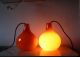Peill & Putzler Tulip Hängelampe Lampe Orange Opalglas Glas Lamp 60er 70er 1970-1979 Bild 9