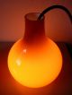 Peill & Putzler Tulip Hängelampe Lampe Orange Opalglas Glas Lamp 60er 70er 1970-1979 Bild 10