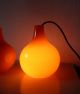 Peill & Putzler Tulip Hängelampe Lampe Orange Opalglas Glas Lamp 60er 70er 1970-1979 Bild 11