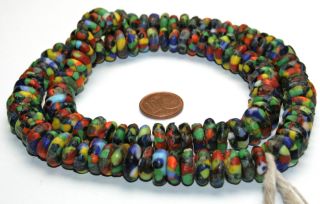 Krobo Dogon Recycled Glas Perlen Ghana Bild