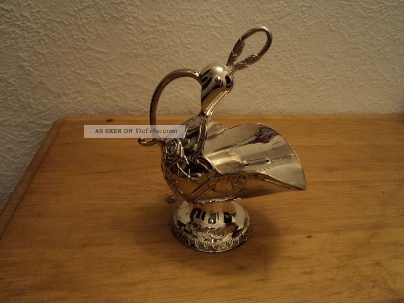 Zucker Schütte Schale,  Schaufel (silver Plated Zinc Alloy) England Objekte ab 1945 Bild