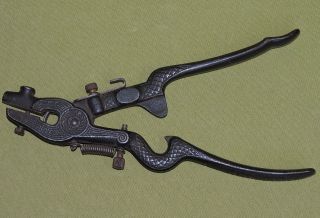 Antike Spezial - Zange Mit Federmechanismus - Schlangenkopf Spezialwerkzeug Bild