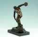 Bronze Diskobolus Von Myron 1880 Marmor Sockel Frankreich Skulptur Figur Statue Vor 1900 Bild 5