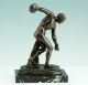 Bronze Diskobolus Von Myron 1880 Marmor Sockel Frankreich Skulptur Figur Statue Vor 1900 Bild 6