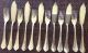 Bsf Englisch Chippendale 800er Silber Fischbesteck,  12 Teile, Objekte vor 1945 Bild 1