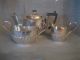 Teeservice,  3 Teile,  Silver Plated,  Deykin & Sons,  Birmingham,  Um 1900 Objekte vor 1945 Bild 4