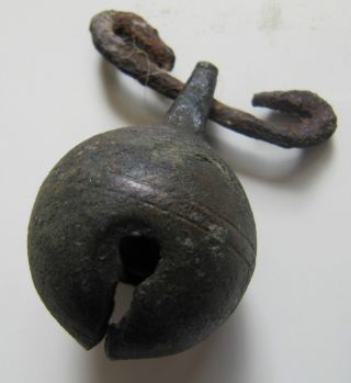 Antik Mini Schelle Glocke Messing Scheunenfund Ziegen Perchten Klang Vintage Bild