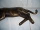 Bronze Figur Liegende Putzende Katze Pfötchen Katzenfan Skulptur Kunst Art Ab 2000 Bild 1