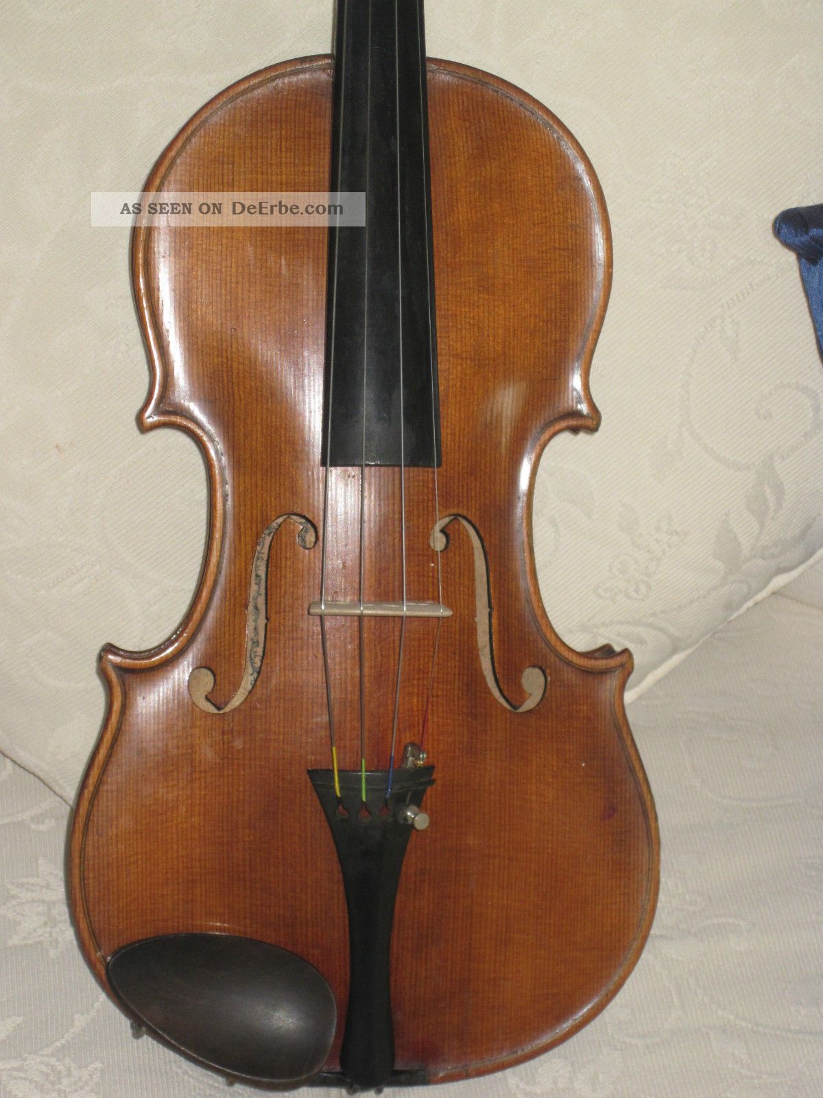 Alte Deutsche Violine Geige Ins.  (rudolf Heckel 1898) Saiteninstrumente Bild