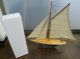 Segelboot Segelschiff Segelyacht Aus Holz Deko Standmodell 52cm Maritime Dekoration Bild 2