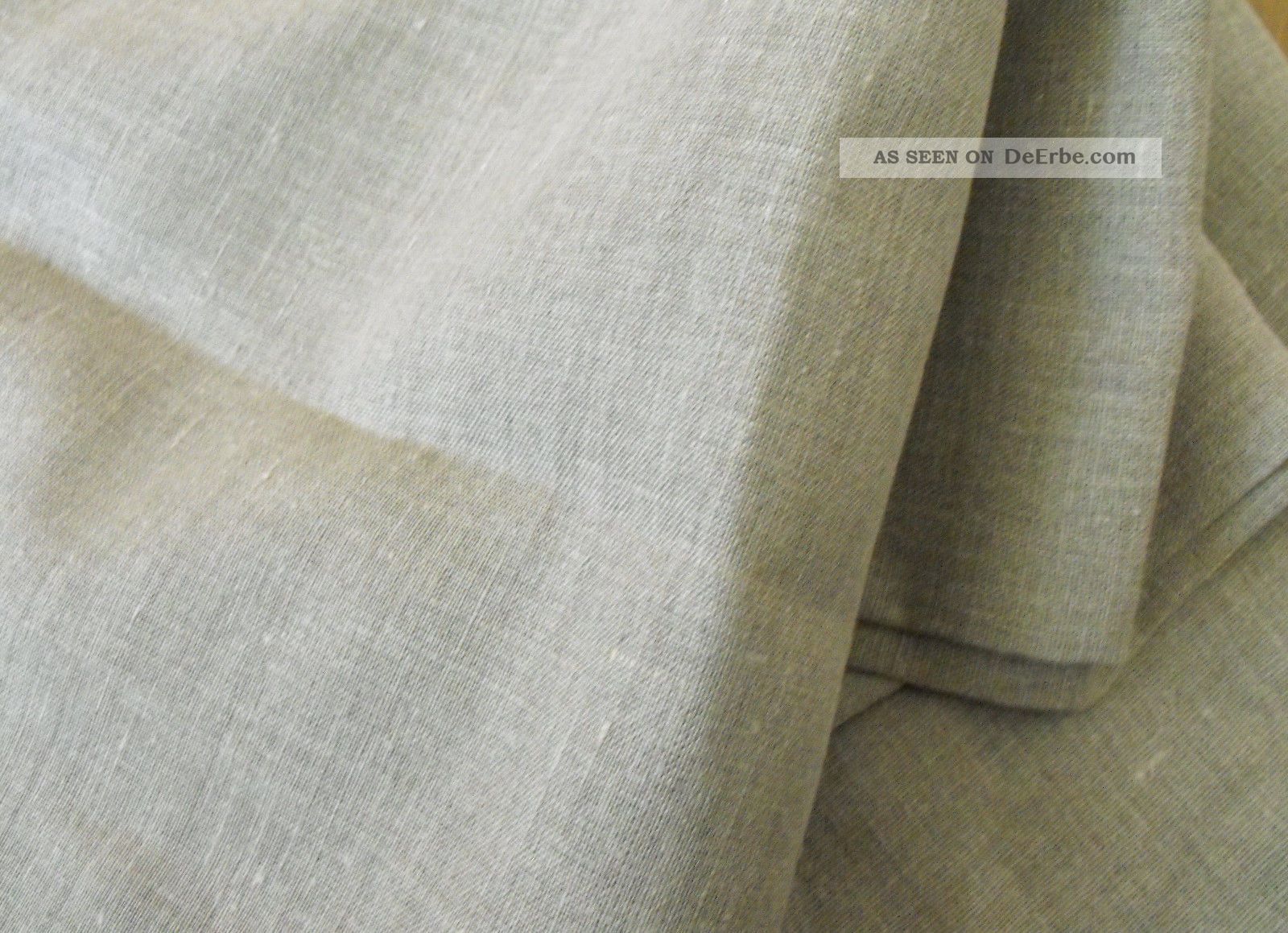 Leinen Stoff Rest B150 Cm L 180 Cm,  Uni Grau,  Kleider,  Mittelalter Textilien & Weißwäsche Bild