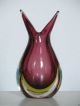 Paar Murano Glasvasen Zipfeln Vase Poli Seguso Toso Sommerso 50/60er 1a Glas & Kristall Bild 3