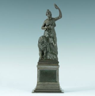 Klassizistischen Eisenguss Figur Bavaria 1850 Berliner Eisen Statue München Bild