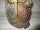 Antike Pieta Holzfigur Madonna Muttergottes Um 1800 Kirchenfigur Holz Skulptur Kirchliches Gerät & Inventar Bild 1