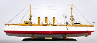 Kreuzer Sms Emden,  Schiffsmodell,  Modellschiff,  Handarbeit Holz,  85 Cm Bild