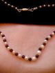 Vintage Kette Collier,  Zuchtperlen,  Granat Perlen,  835 Silber Schließe,  42 Cm Ketten Bild 2