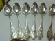 12 Schöne,  Neuwertige Jugendstil Suppenlöffel In 800 Silber,  