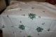 , Groß Antik Leinen Tischdecke Tolle Blumen Stickerei,  7serviette Tischdecken Bild 1