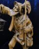 Holzschnitzerei NachtwÄchter P&r Eder Oberammergau Figur Geschnitzt,  Woodcarving Holzarbeiten Bild 2