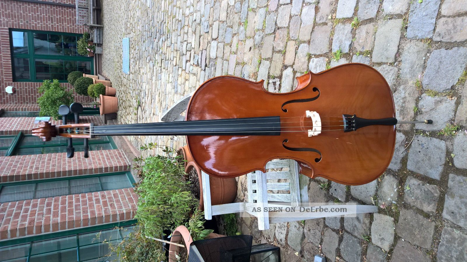 Schönes 4/4 Cello Inklusive Gepolsterter Tasche,  Deko Saiteninstrumente Bild