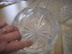 Drei Stück Kristallglas Schale Geschliffen Anbietschalen Bonboniere Zackenrand Kristall Bild 7
