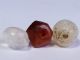 3 Ancient Rare Beads (agate,  Carnelian,  Rock Crystal) Antike Bild 5
