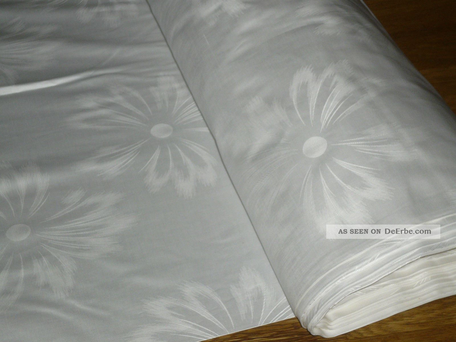 Altes Brokat Damast Stoff Meterware 10 Meter /130 Cm Textilien & Weißwäsche Bild