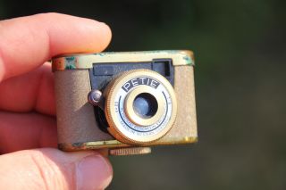 Seltene Alte Miniaturkamera Petit Ii Von Kunik Kg Achromat Röschlein Kreuznach Bild