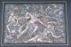Kleine Miniatur Malerei Bali Dorf Batuan Blattgoldrahmen 17 X 11,  5 Cm Signiert Entstehungszeit nach 1945 Bild 1