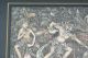 Kleine Miniatur Malerei Bali Dorf Batuan Blattgoldrahmen 17 X 11,  5 Cm Signiert Entstehungszeit nach 1945 Bild 2