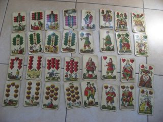 Uralte Spielkarten Schwerterkarten Schwerterkarte Stralsund Deutsches Reich Bild