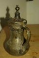 Antike Osmanische Kanne Teekanne Türkisch Kaffekanne Kupfer Bild 8