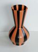 50er Jahre Vase Aus Plastik Gestreift Plastic 20 Cm Zum Nierentisch 50s 1950-1959 Bild 1
