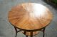 Tisch Tische Rund Nussbaum Antik Barock Antik Massiv Biedermeier Um 1750 Furnier 1850-1899 Bild 4