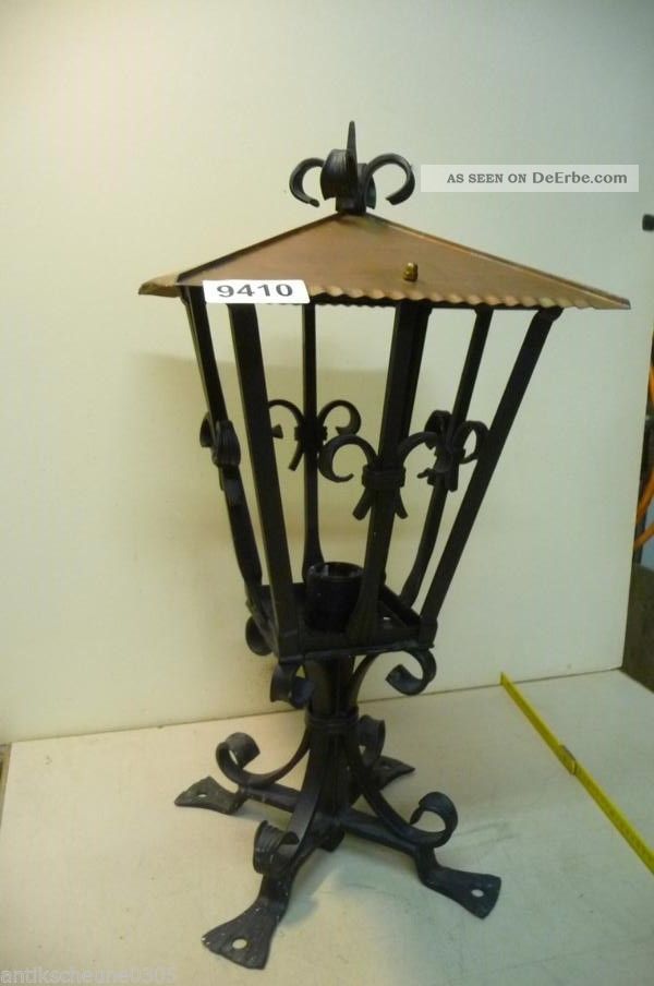 9410.  Alte Außenlampe Lampe Laterne Sockellampe Original, vor 1960 gefertigt Bild